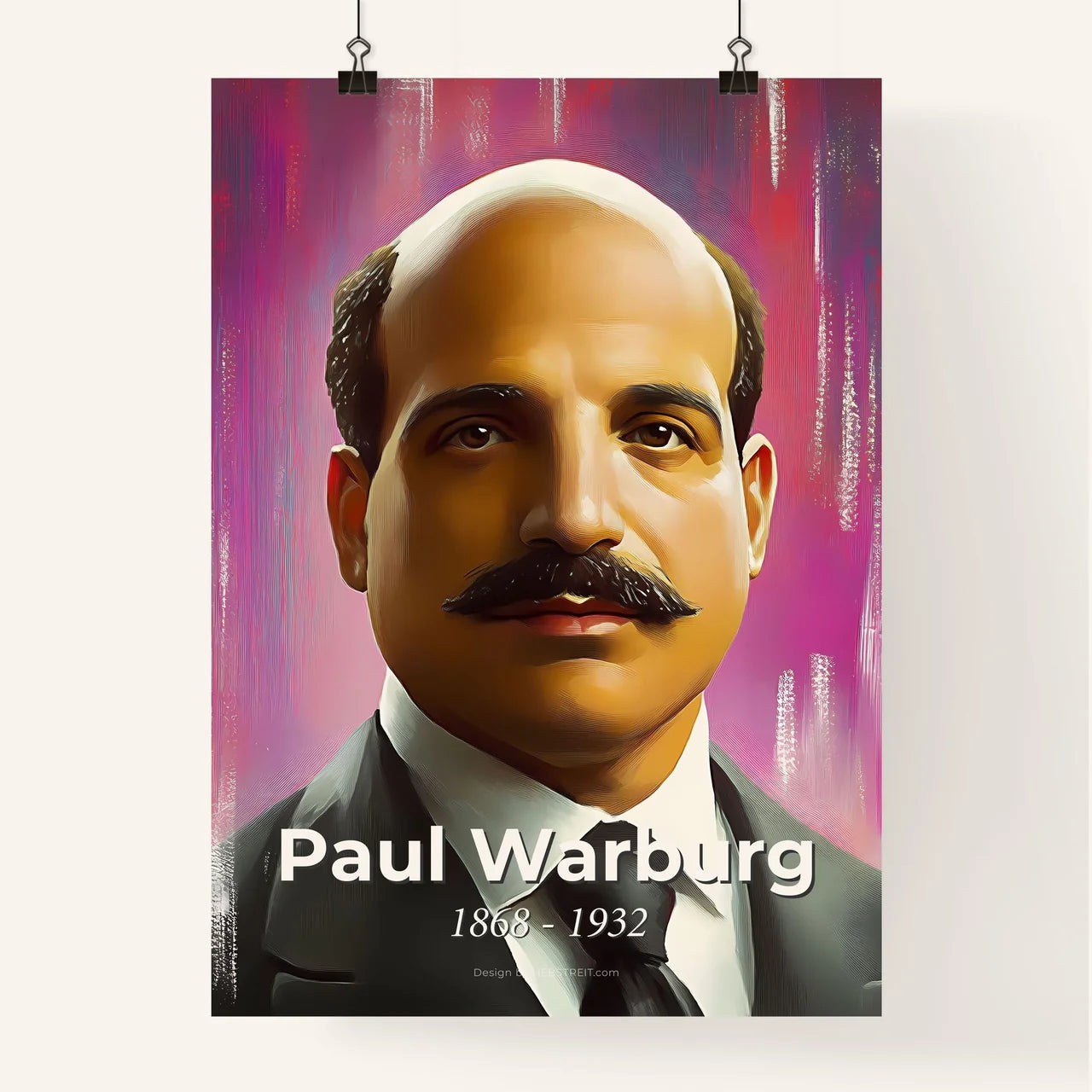 Portrait of Paul Warburg Poster