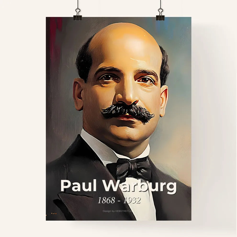 Portrait of Paul Warburg Poster