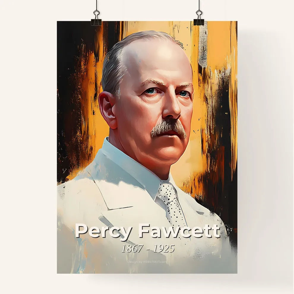 Portrait of Percy Fawcett Poster