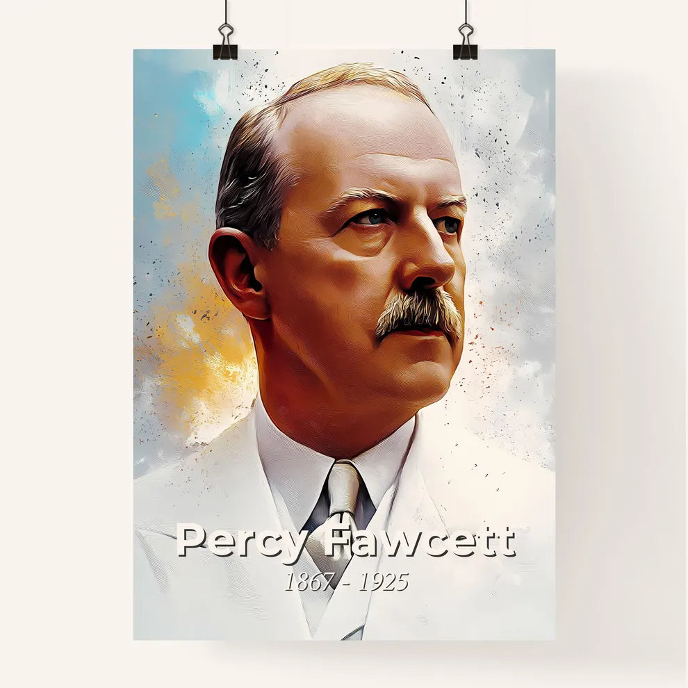 Portrait of Percy Fawcett Poster