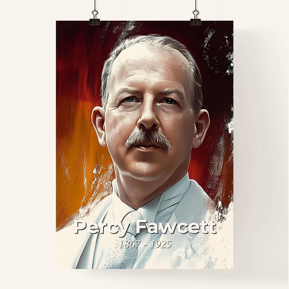 Portrait of Percy Fawcett Poster
