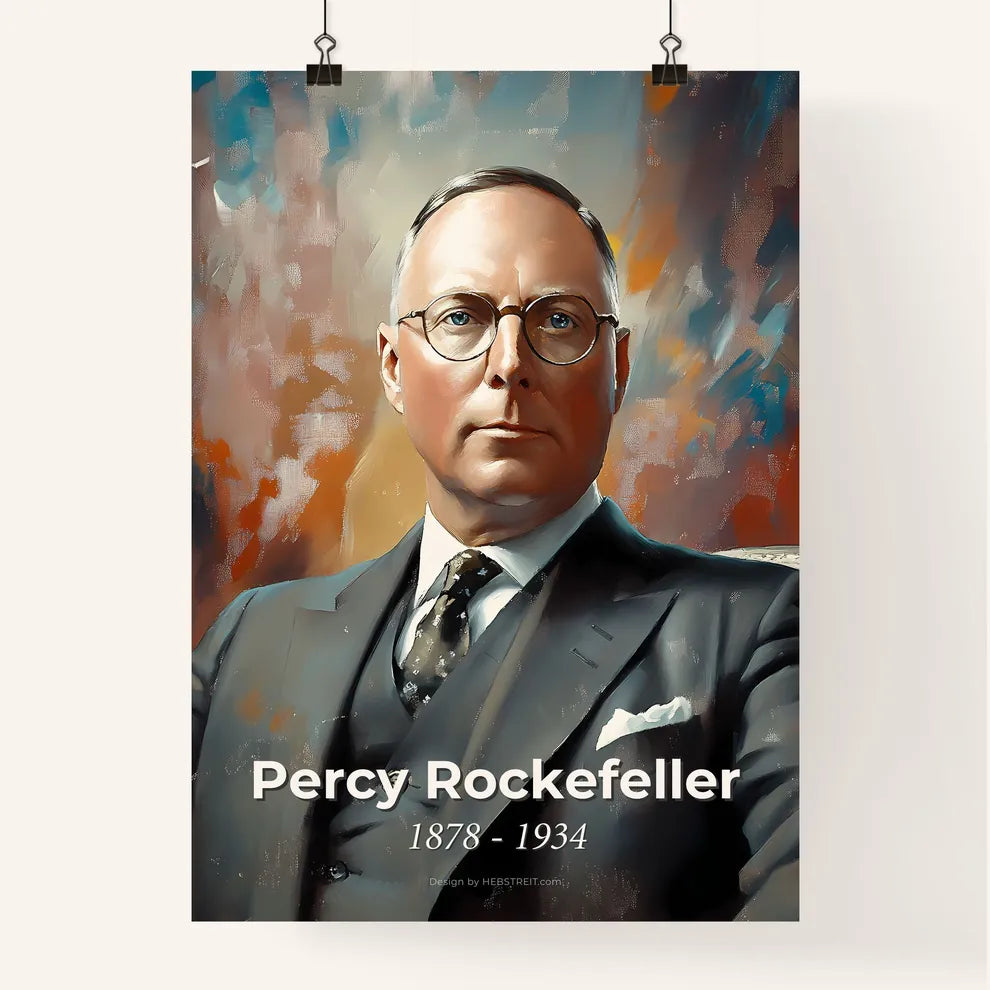 Portrait of Percy Rockefeller Poster
