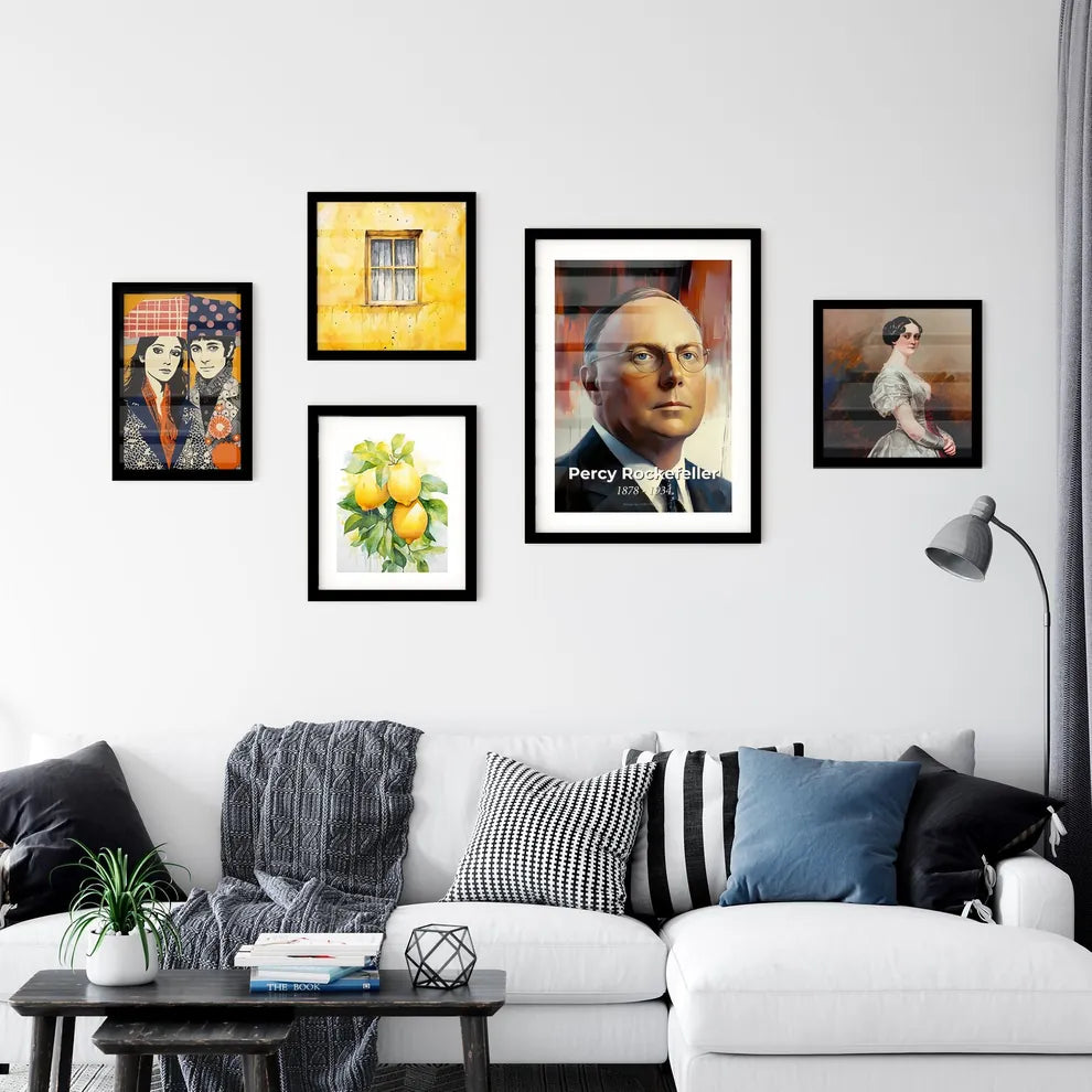 Portrait of Percy Rockefeller Wall Art