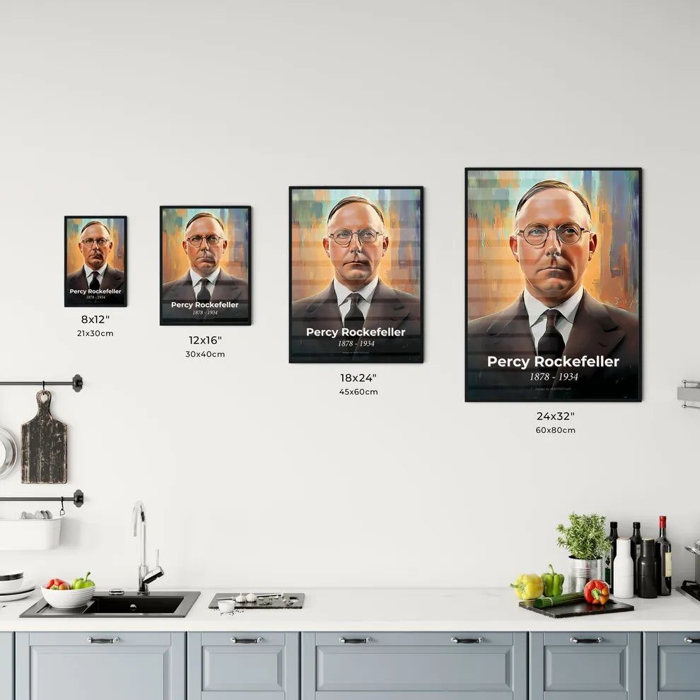 Portrait of Percy Rockefeller Size Chart