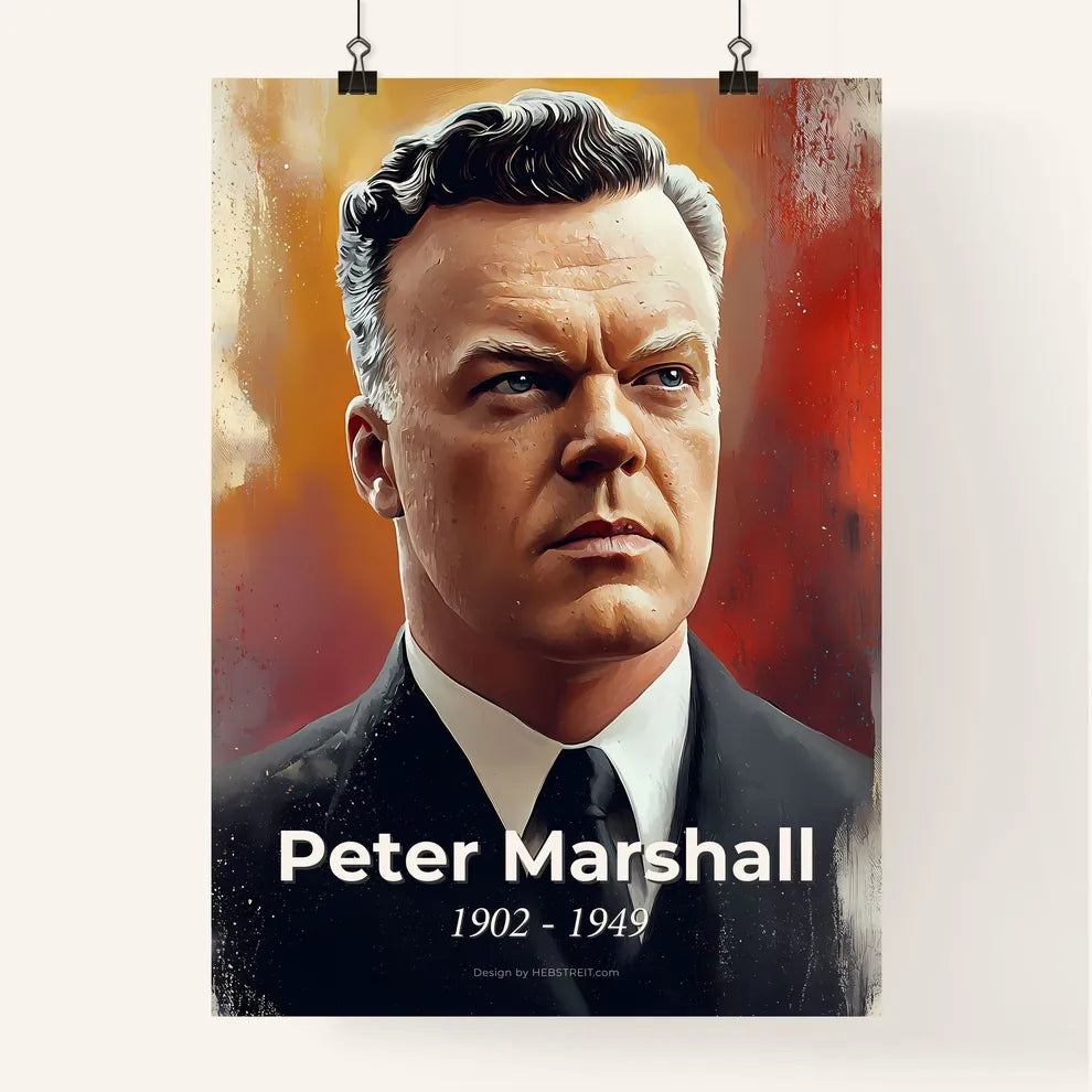 Portrait of Peter Marshall Poster