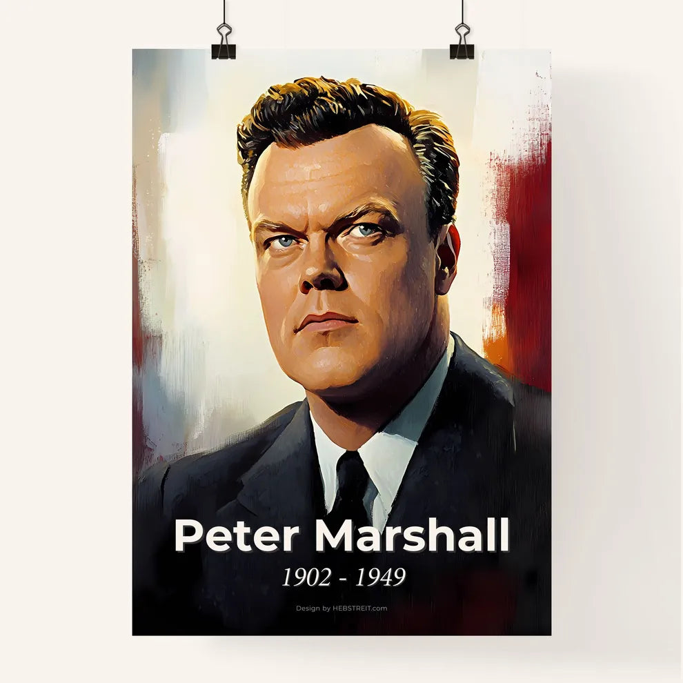 Portrait of Peter Marshall Poster