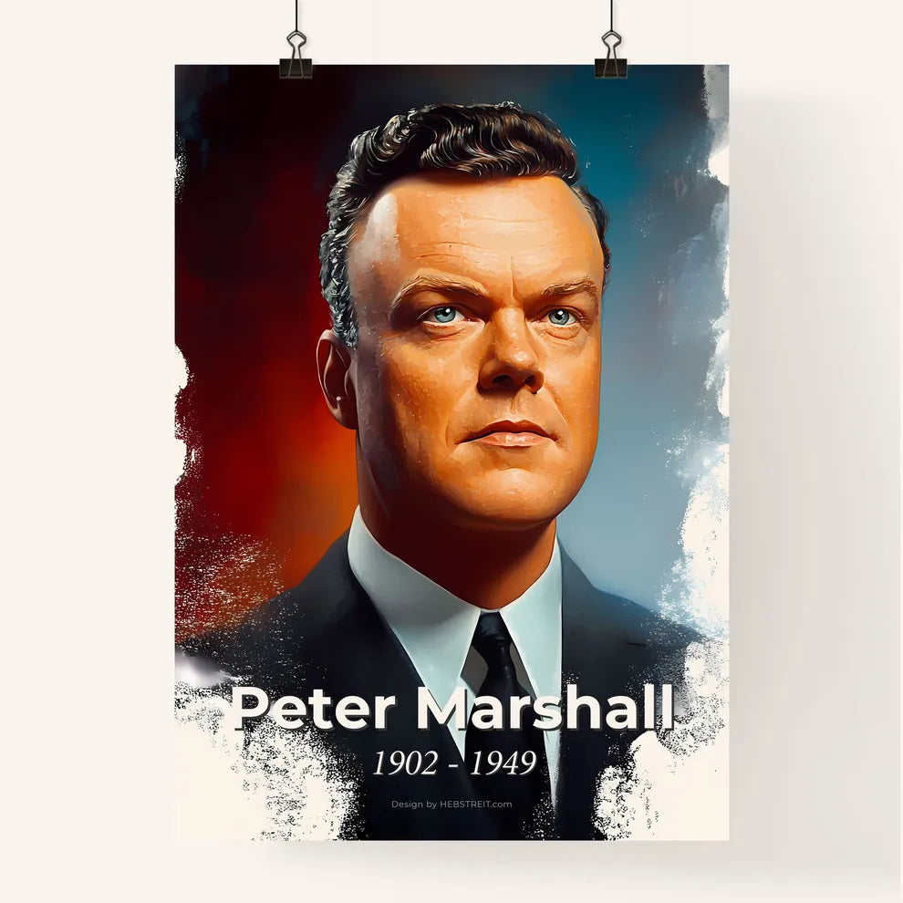 Portrait of Peter Marshall Poster