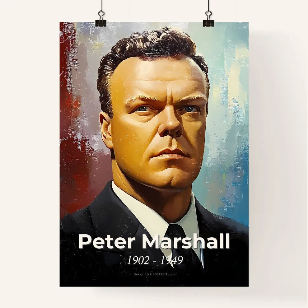 Portrait of Peter Marshall Poster