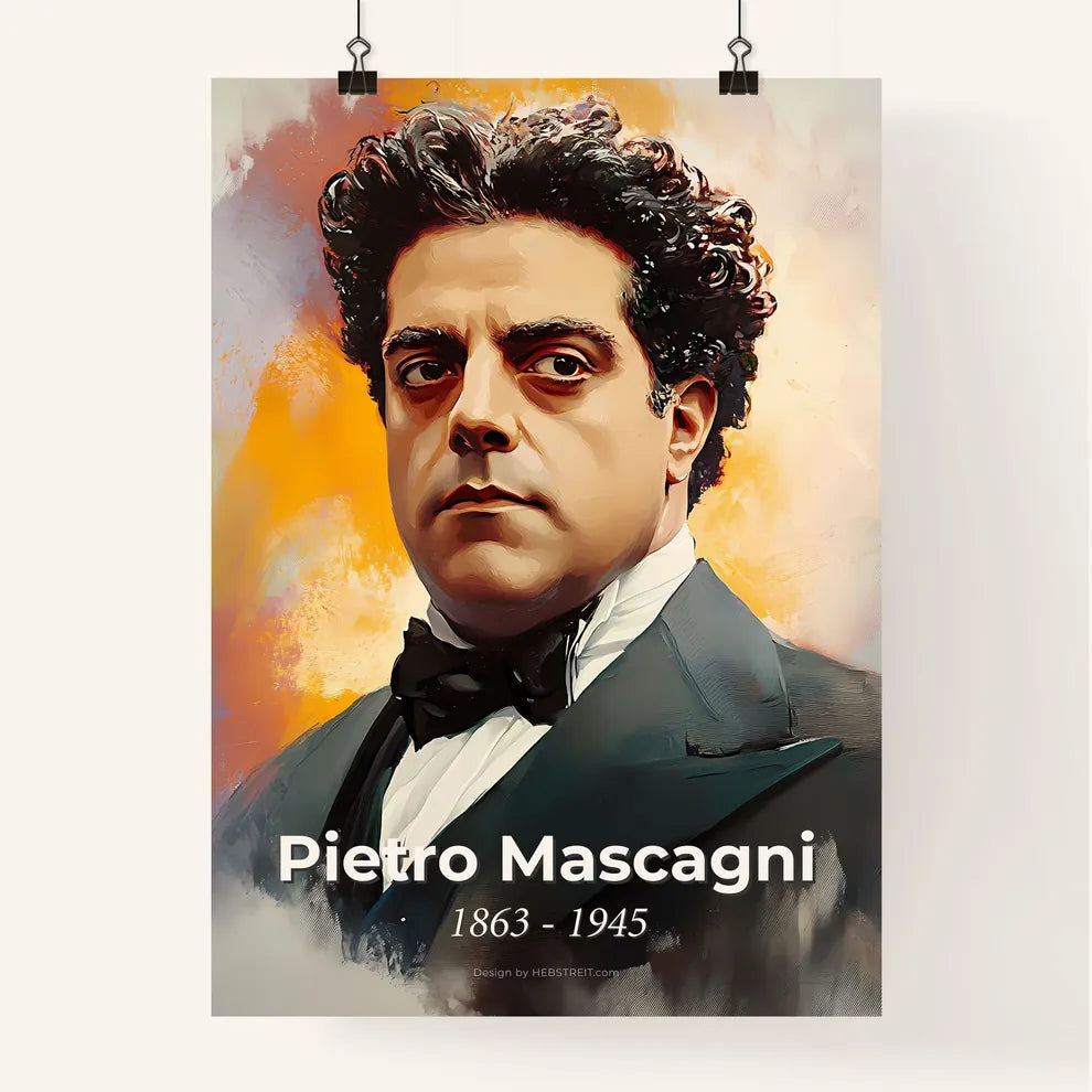 Portrait of Pietro Mascagni Poster