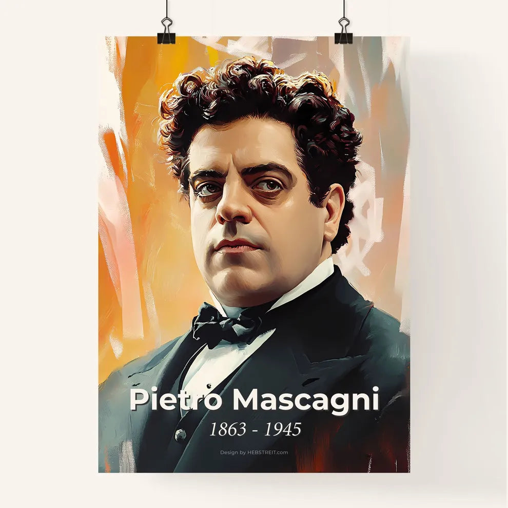 Portrait of Pietro Mascagni Poster
