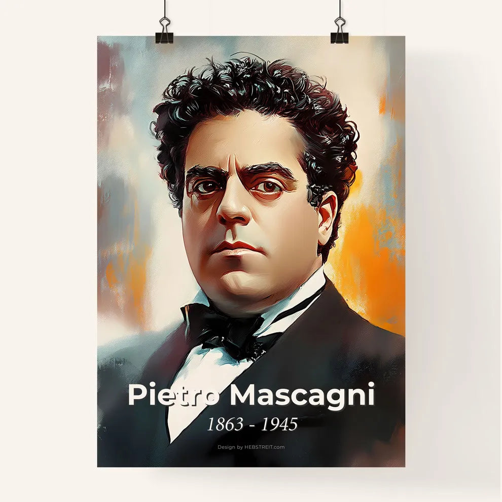Portrait of Pietro Mascagni Poster
