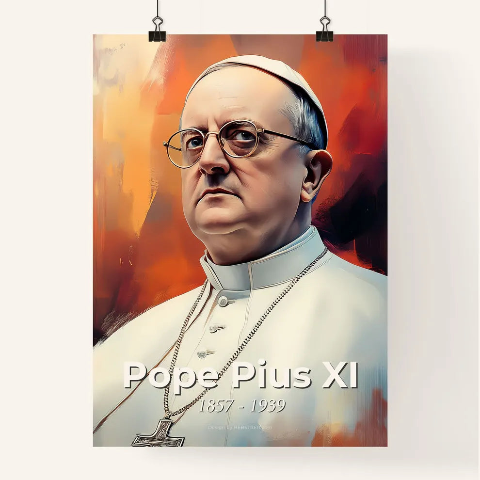 Portrait of Pope Pius XI Poster