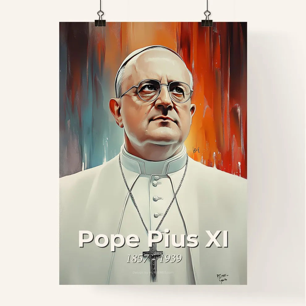 Portrait of Pope Pius XI Poster