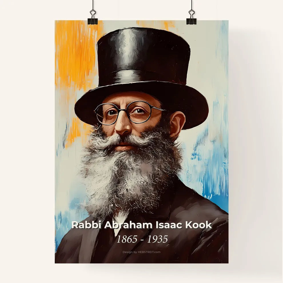 Portrait of Rabbi Abraham Isaac Kook Poster