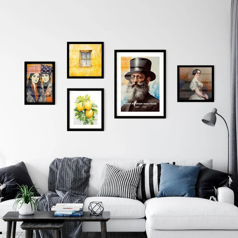 Portrait of Rabbi Abraham Isaac Kook Wall Art