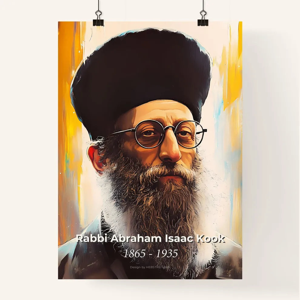 Portrait of Rabbi Abraham Isaac Kook Poster