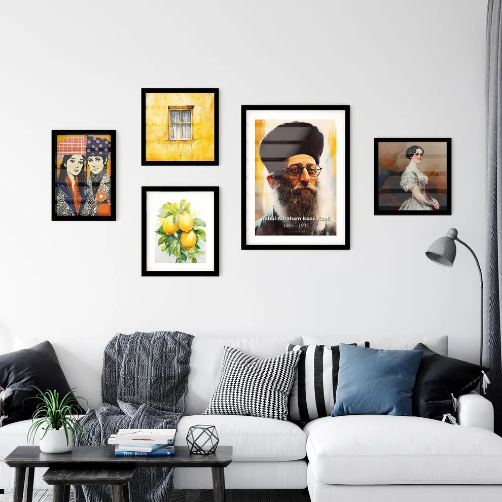 Portrait of Rabbi Abraham Isaac Kook Wall Art
