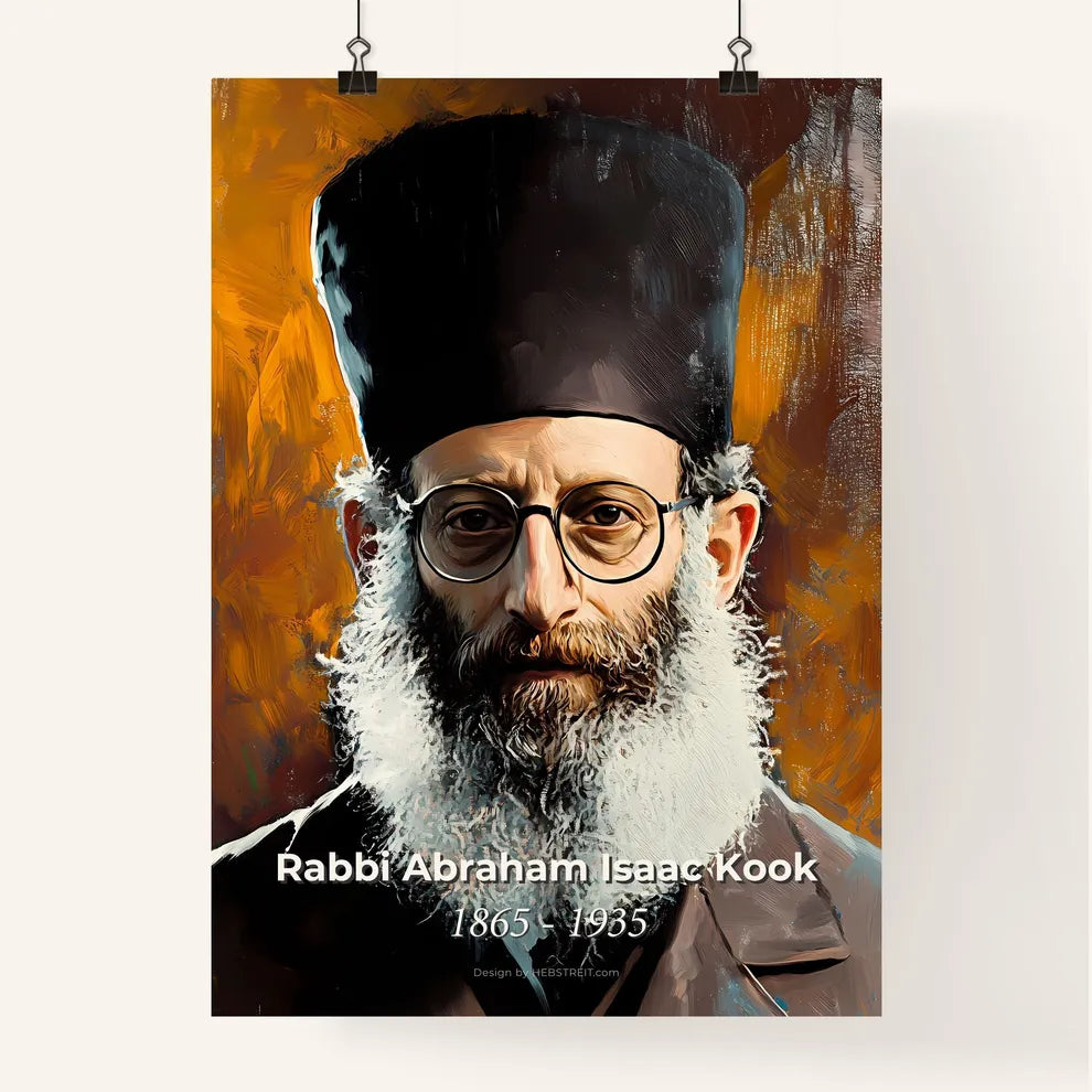 Portrait of Rabbi Abraham Isaac Kook Poster