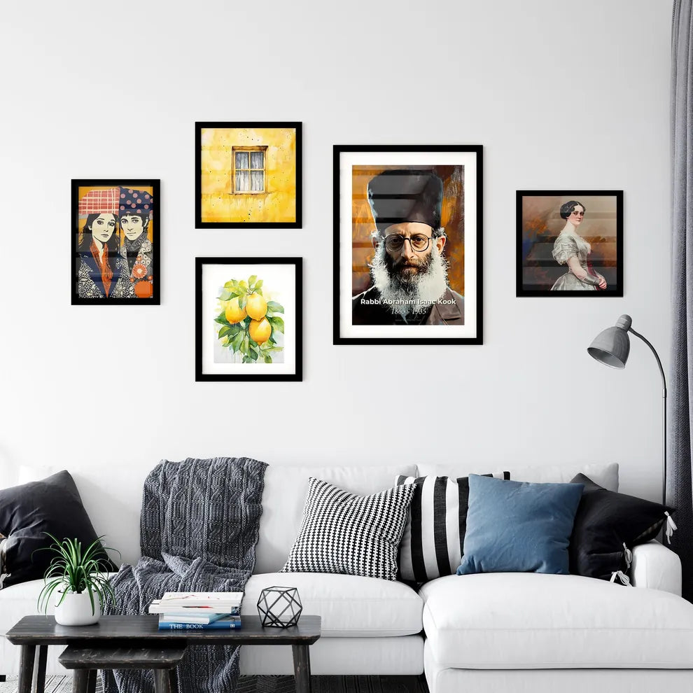 Portrait of Rabbi Abraham Isaac Kook Wall Art
