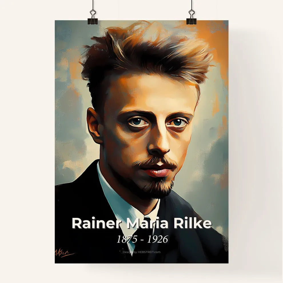 Portrait of Rainer Maria Rilke Poster