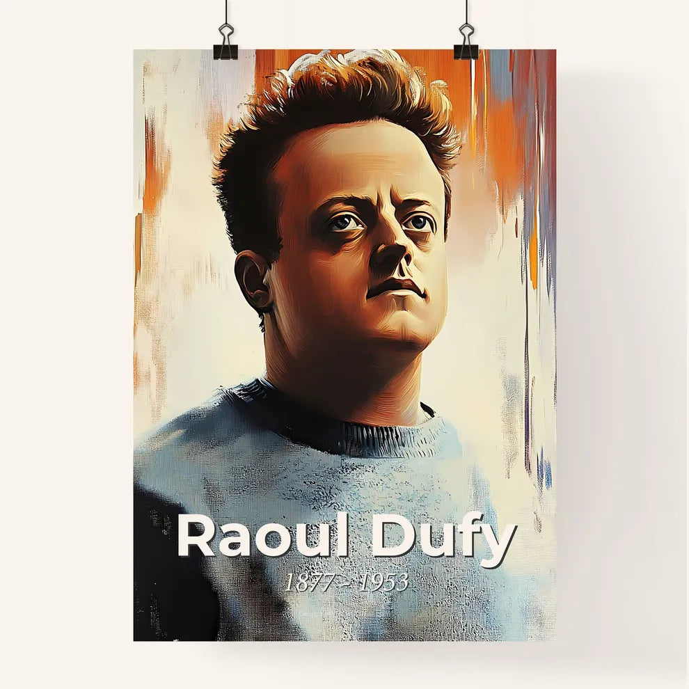 Portrait of Raoul Dufy Poster