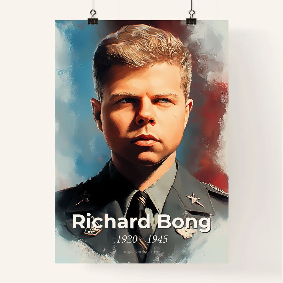 Portrait of Richard Bong Poster