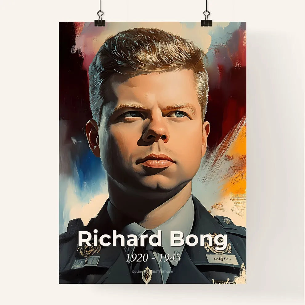 Portrait of Richard Bong Poster