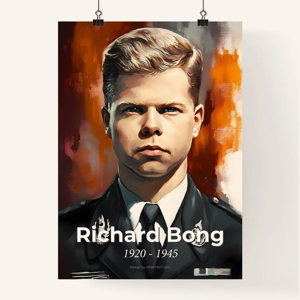 Portrait of Richard Bong Poster