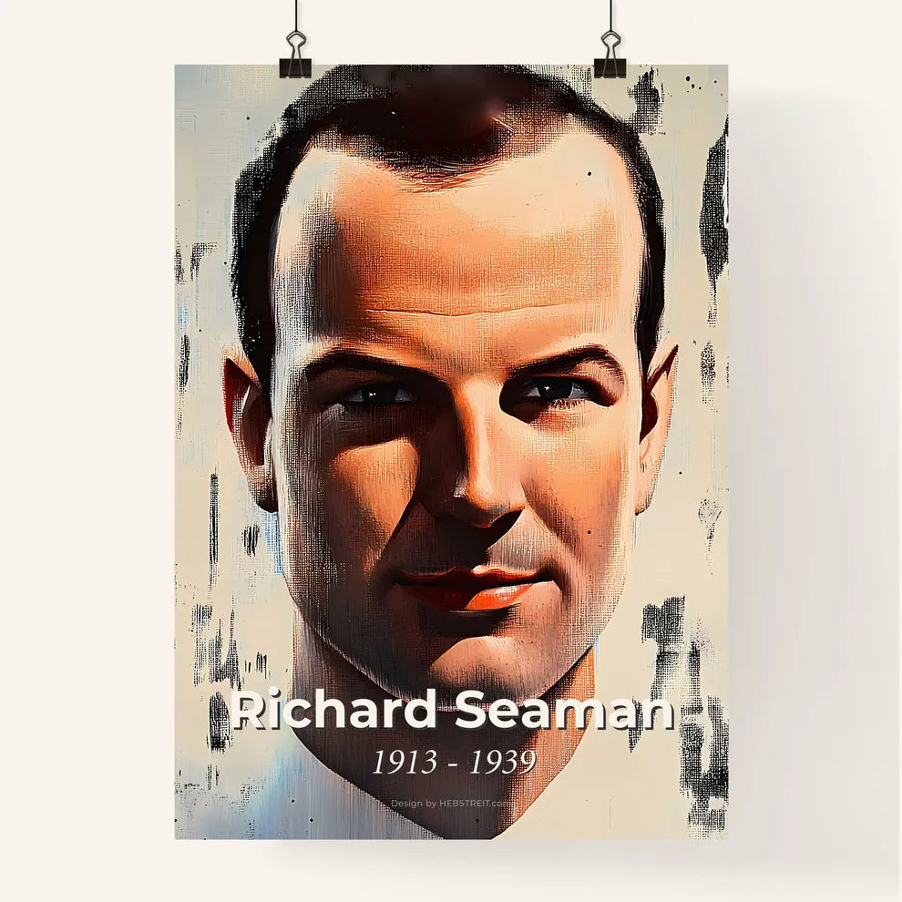 Portrait of Richard Seaman Poster
