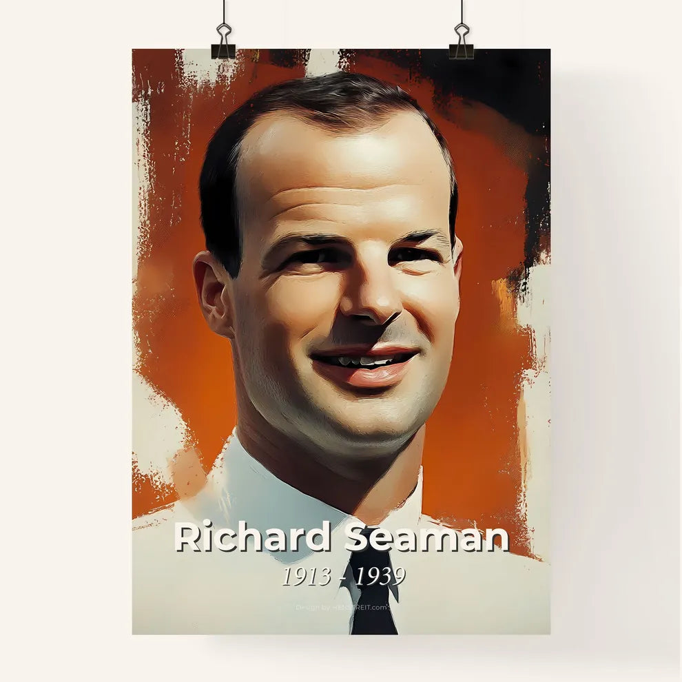 Portrait of Richard Seaman Poster