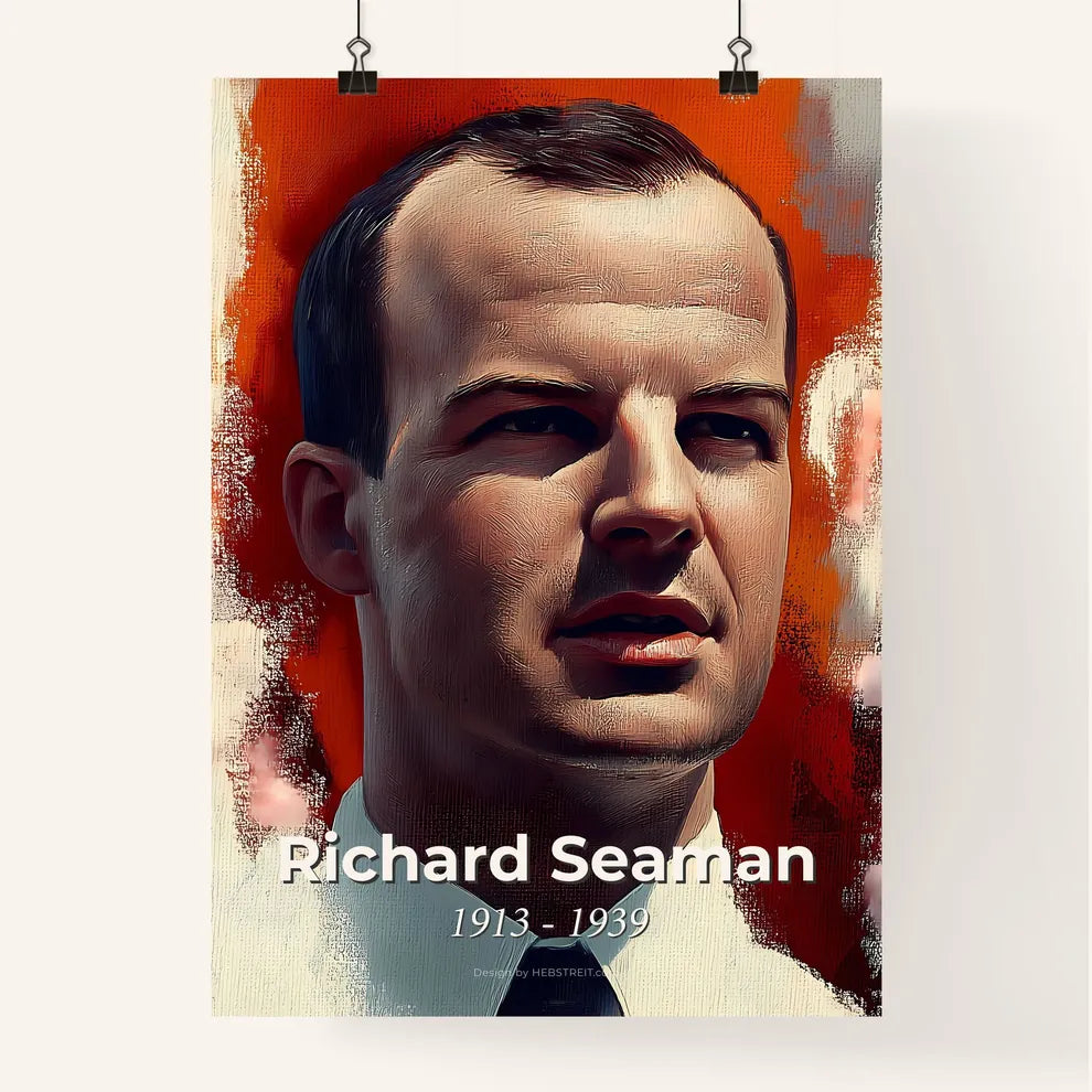Portrait of Richard Seaman Poster