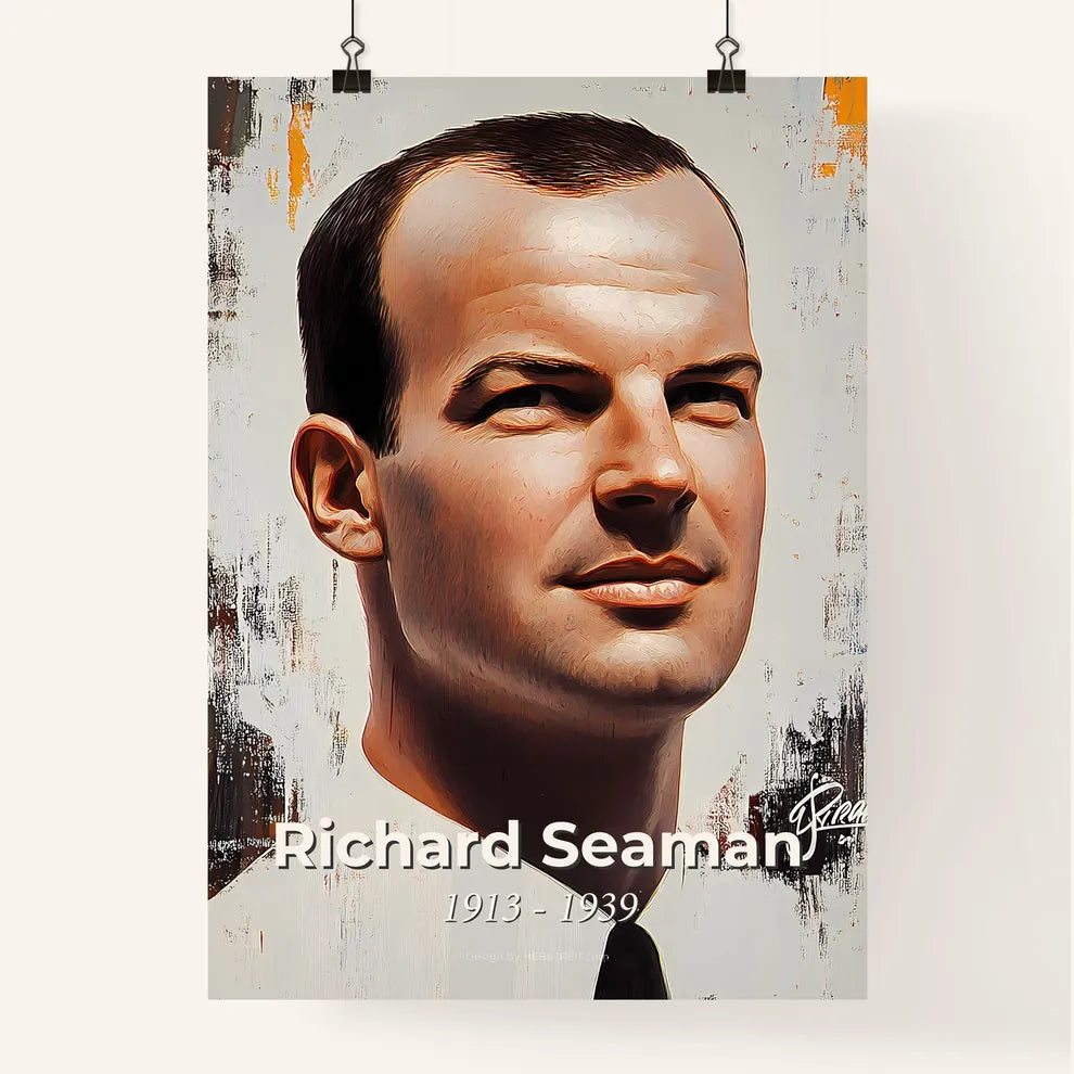 Portrait of Richard Seaman Poster
