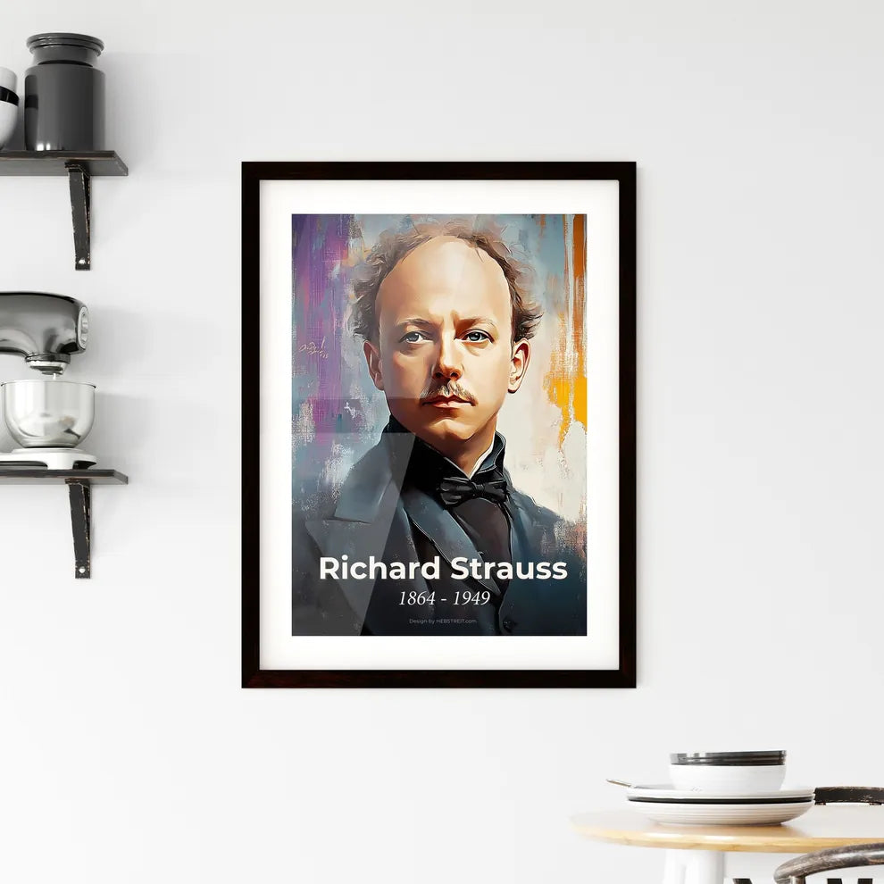 Portrait of Richard Strauss Framed Print
