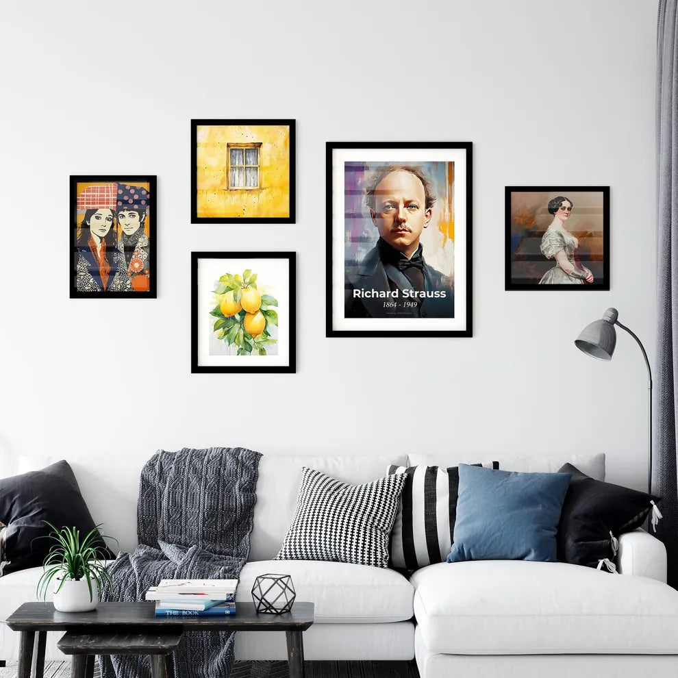 Portrait of Richard Strauss Wall Art