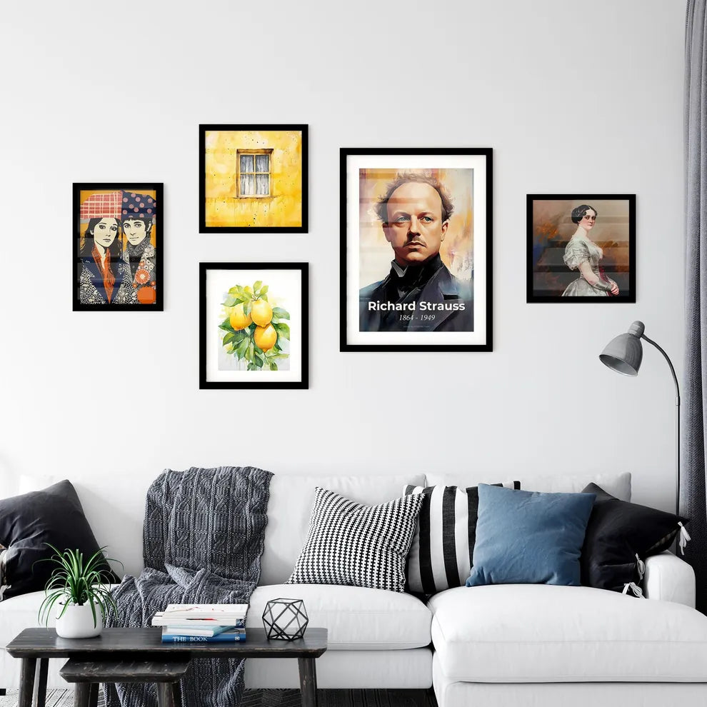 Portrait of Richard Strauss Wall Art