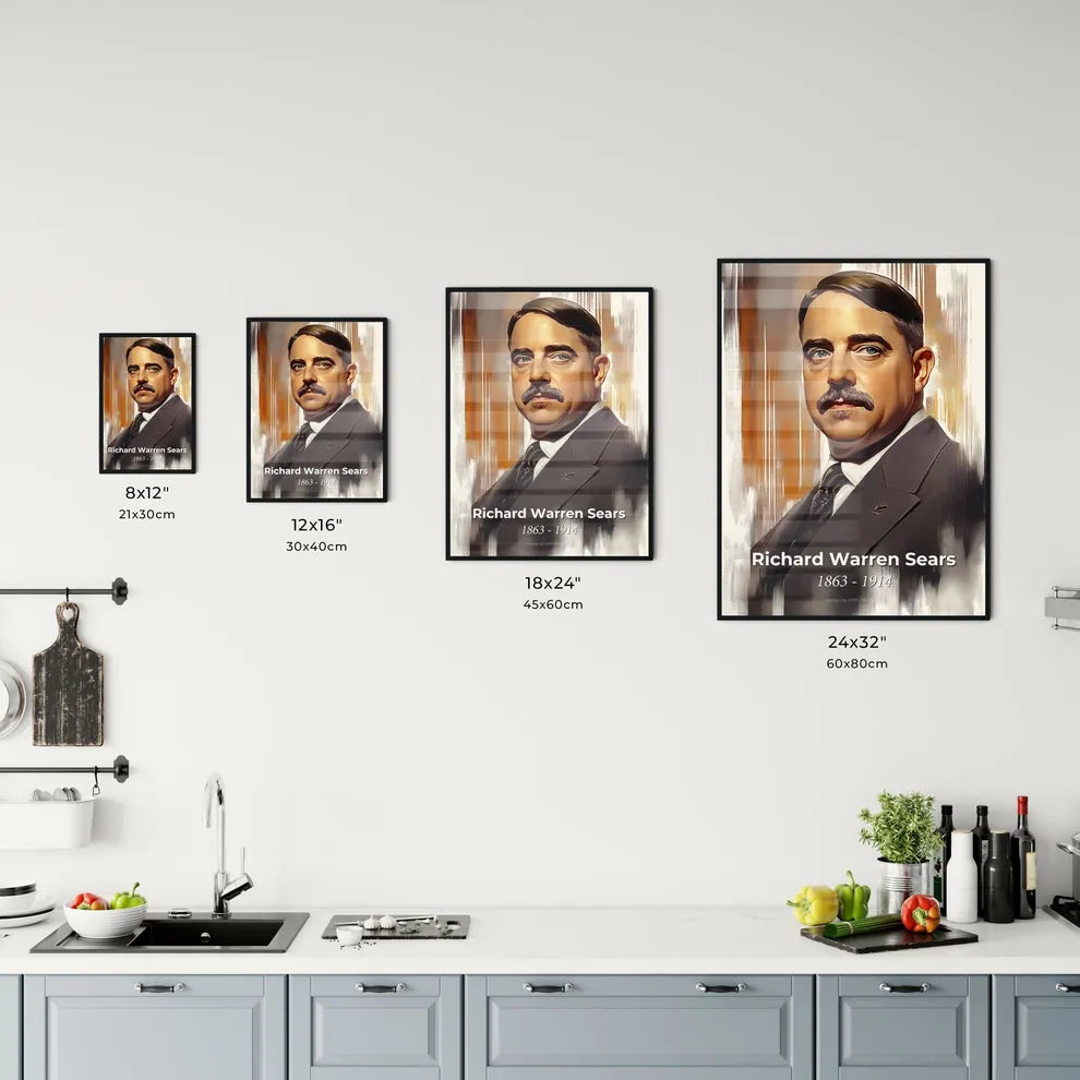 Portrait of Richard Warren Sears Size Chart