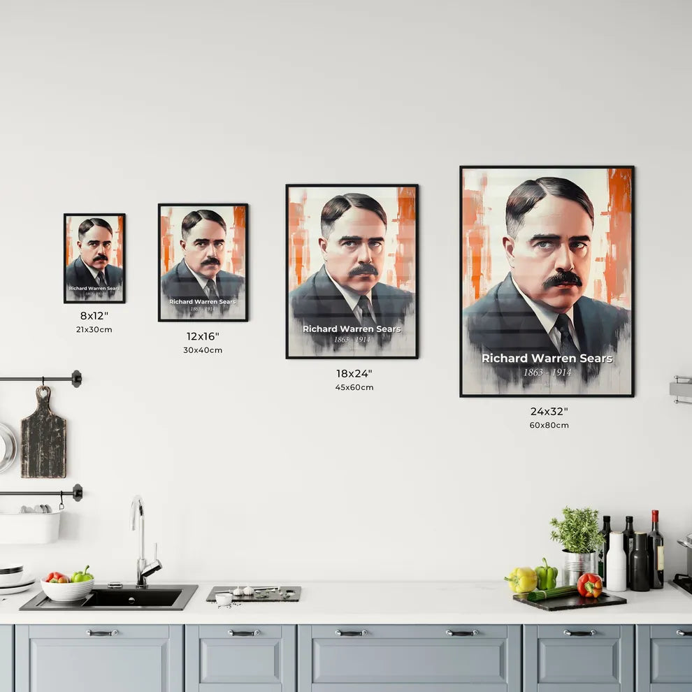 Portrait of Richard Warren Sears Size Chart