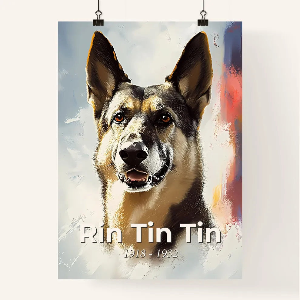Portrait of Rin Tin Tin Poster