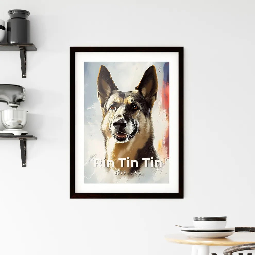 Portrait of Rin Tin Tin Framed Print