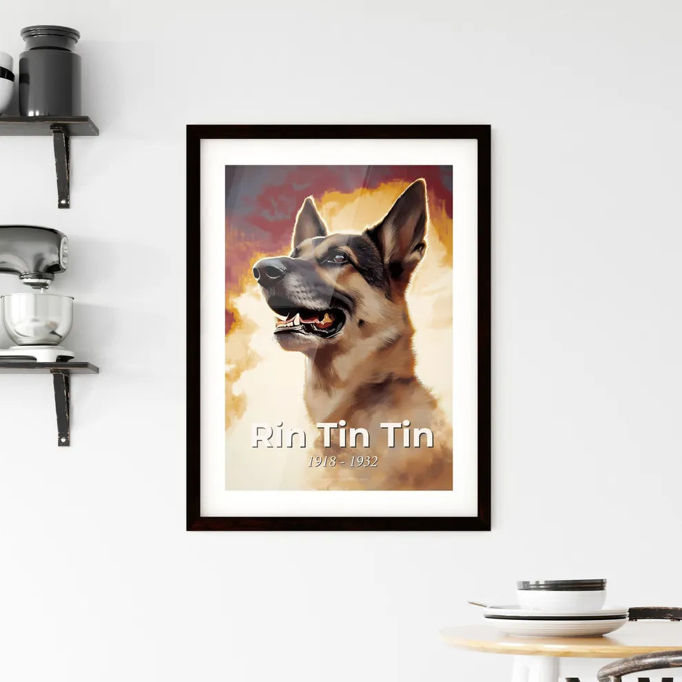 Portrait of Rin Tin Tin Framed Print