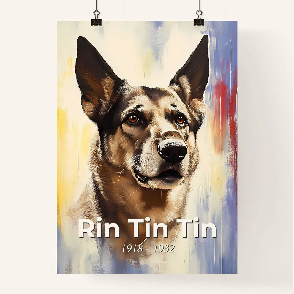 Portrait of Rin Tin Tin Poster
