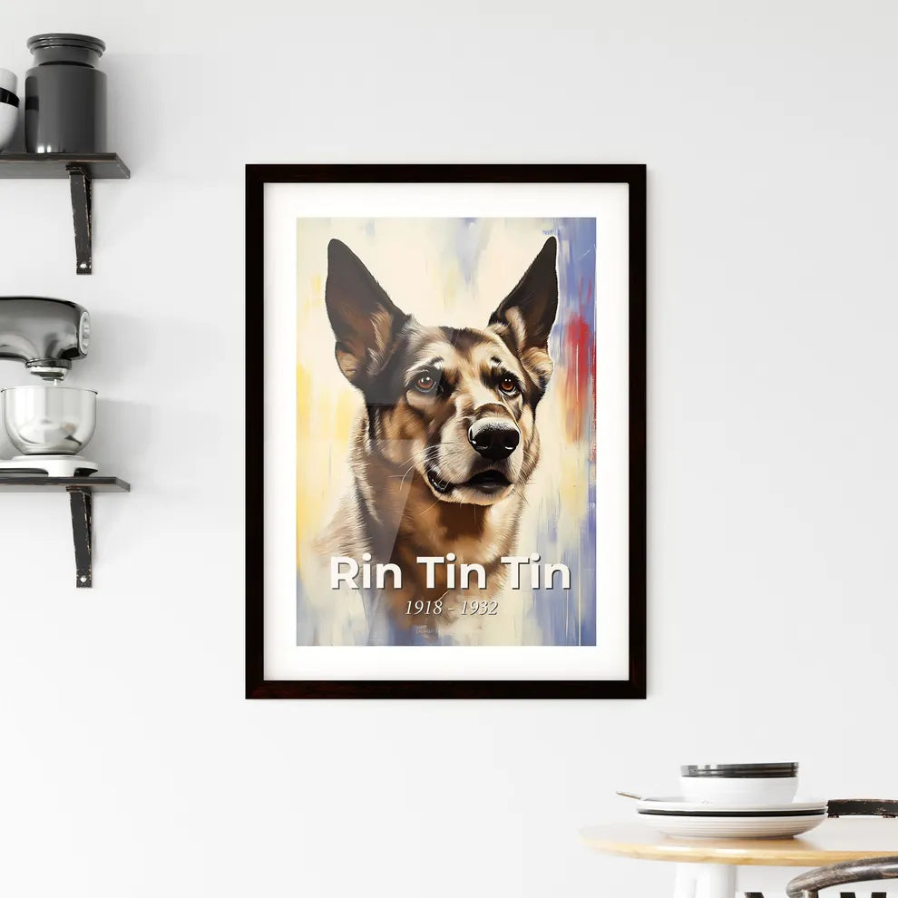 Portrait of Rin Tin Tin Framed Print