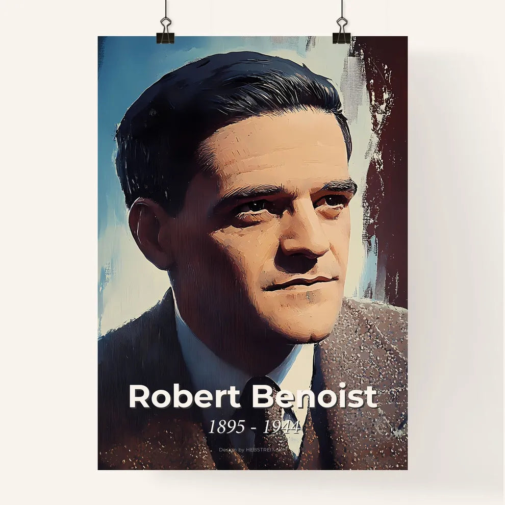 Portrait of Robert Benoist Poster