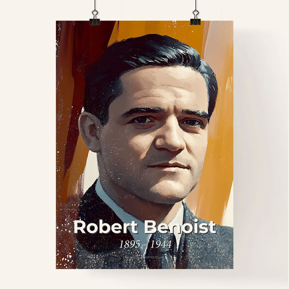 Portrait of Robert Benoist Poster