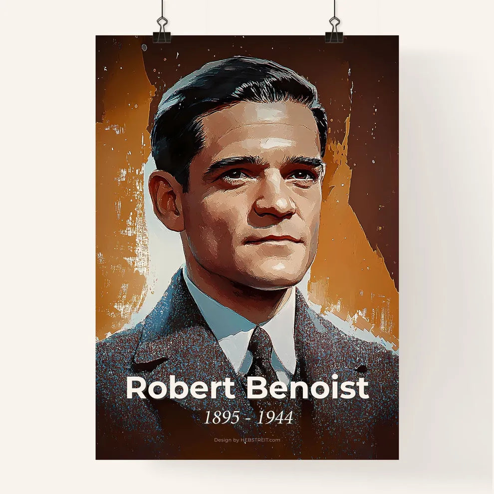 Portrait of Robert Benoist Poster