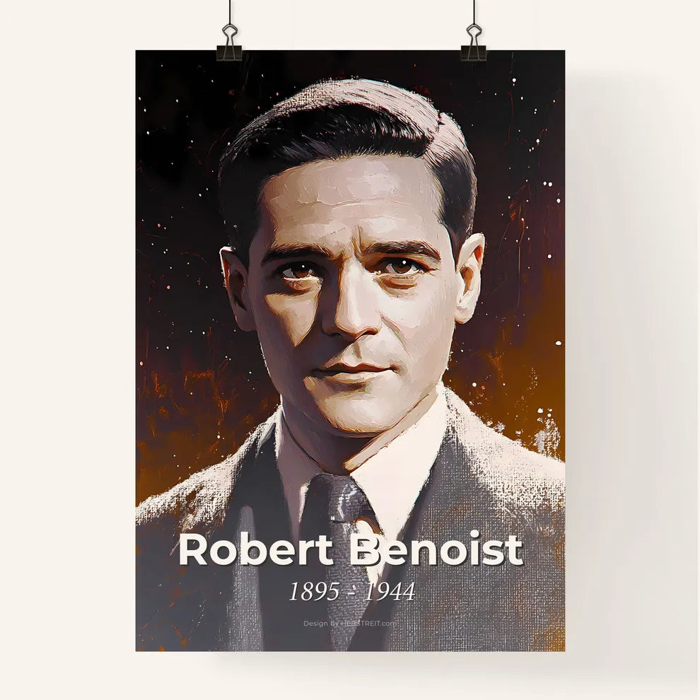 Portrait of Robert Benoist Poster