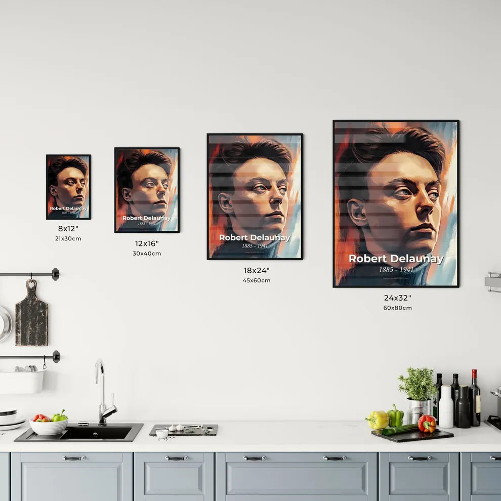 Portrait of Robert Delaunay Size Chart