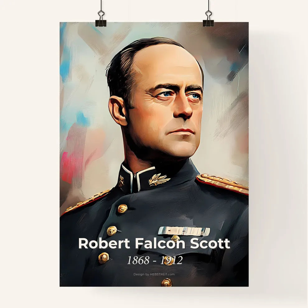 Portrait of Robert Falcon Scott Poster