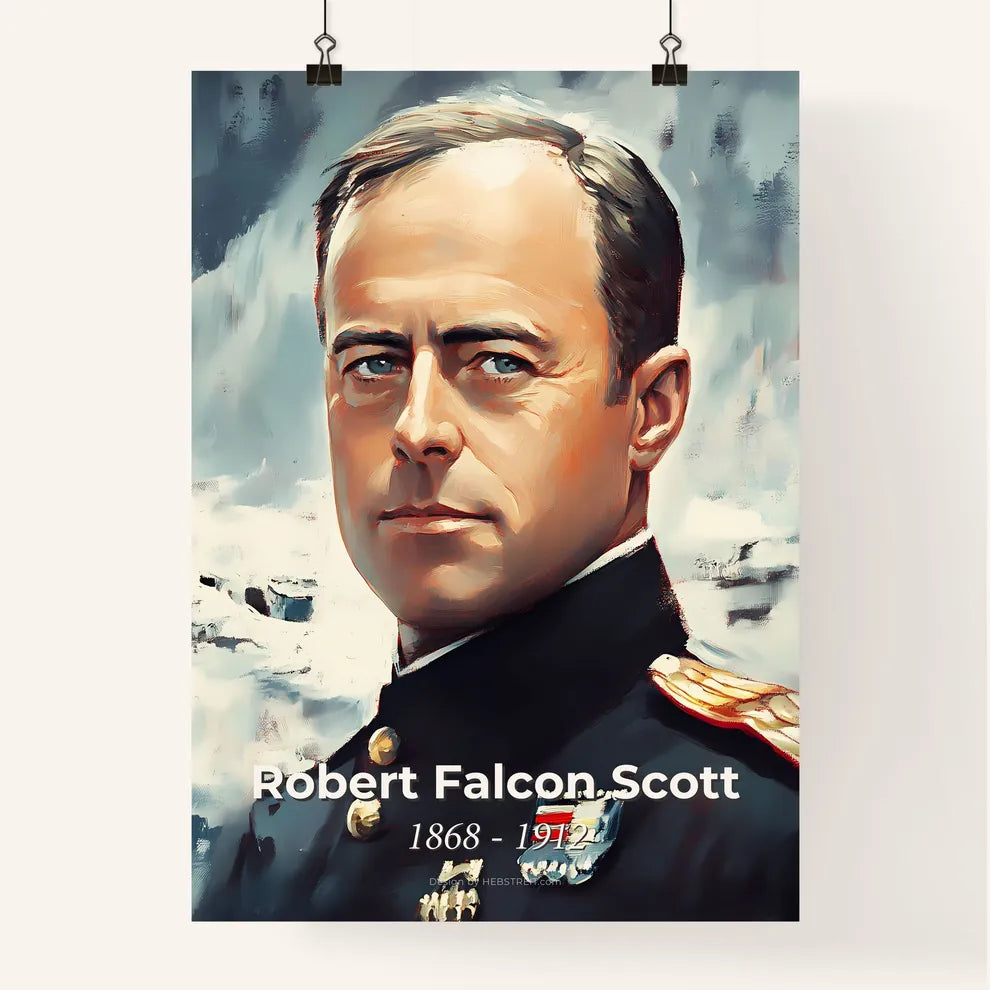 Portrait of Robert Falcon Scott Poster