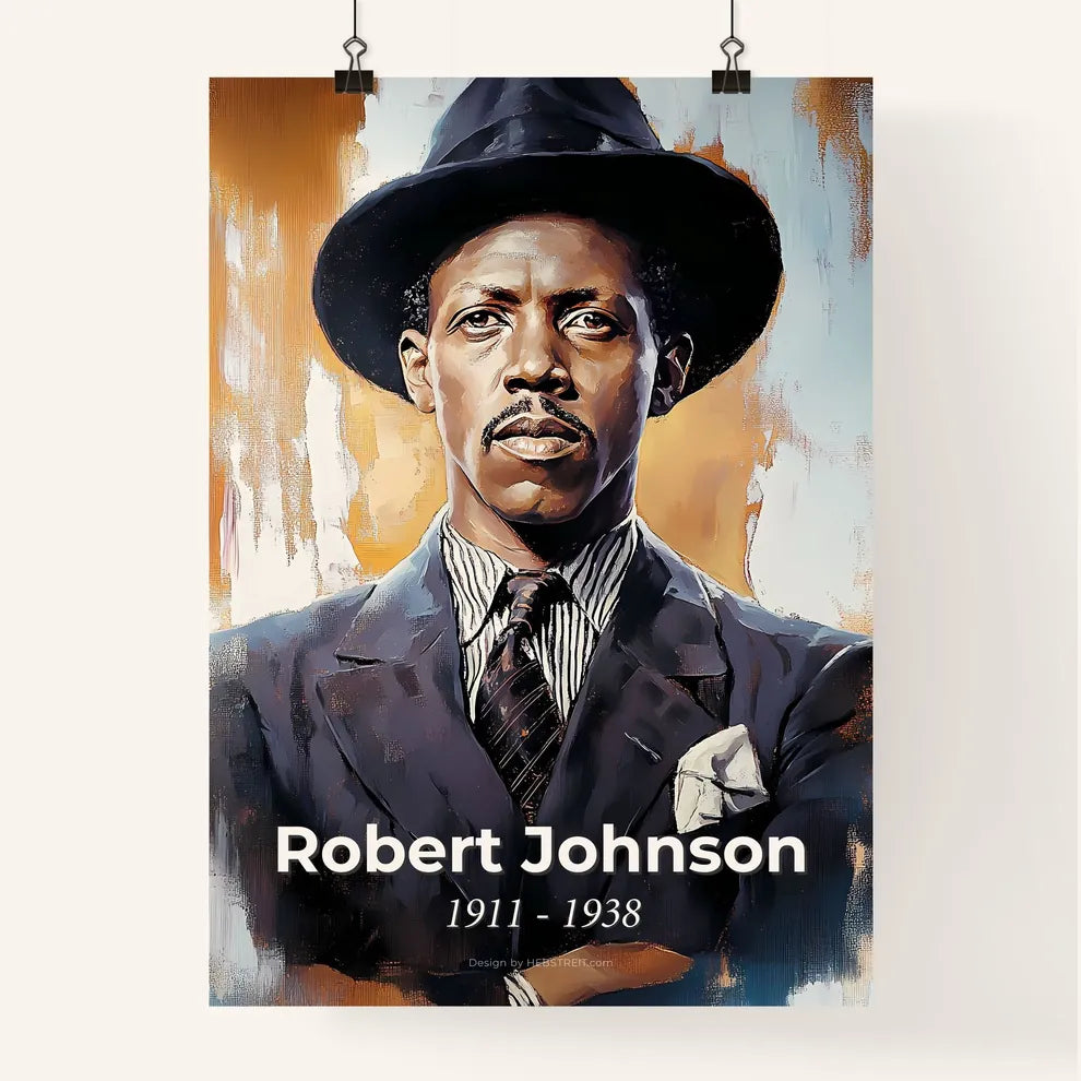Portrait of Robert Johnson Poster
